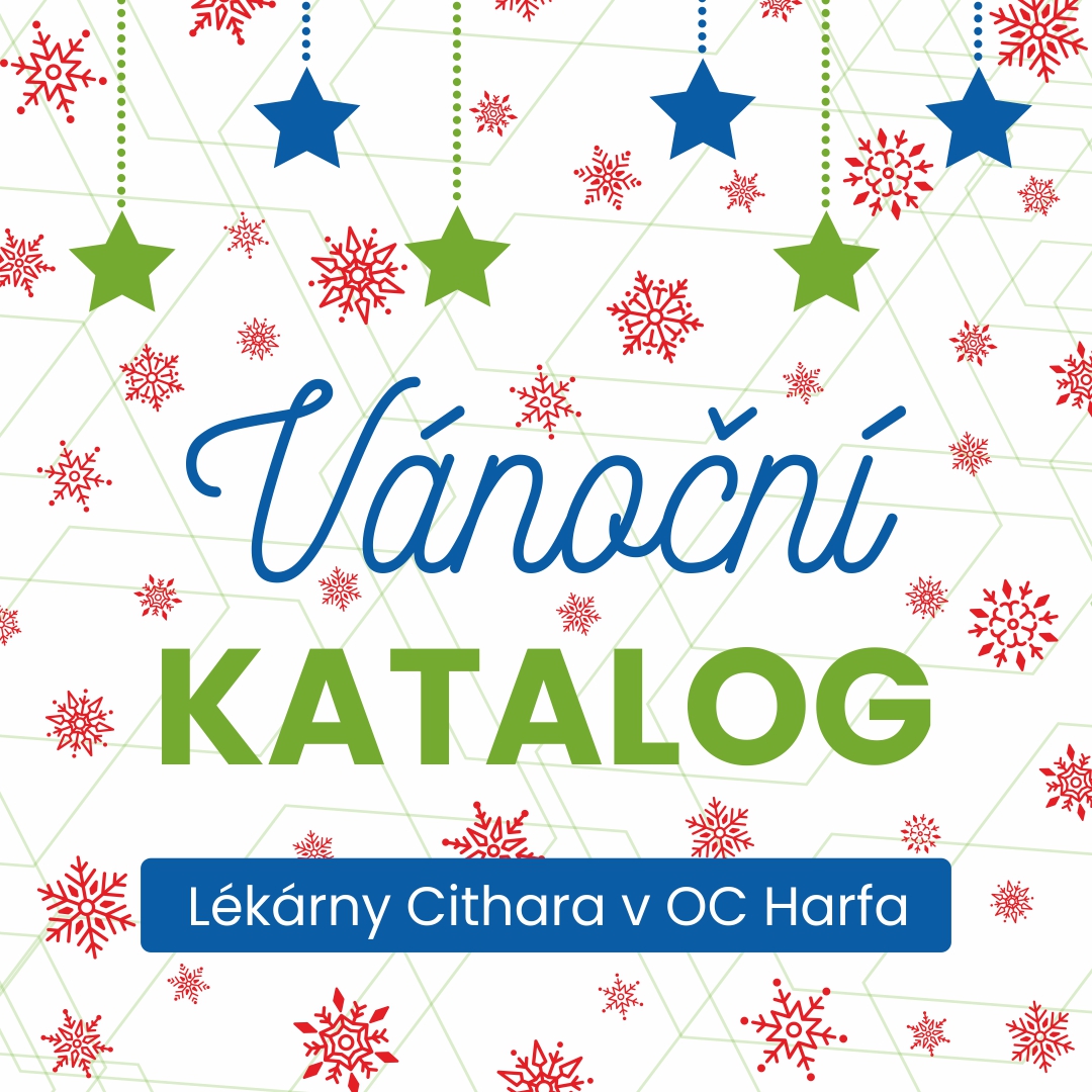 Vánoční katalog lékárny Cithara v OC Harfa